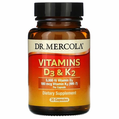 ������ ������ ������� Dr. Mercola Vitamins D3 & K2, 30 ��. ����
