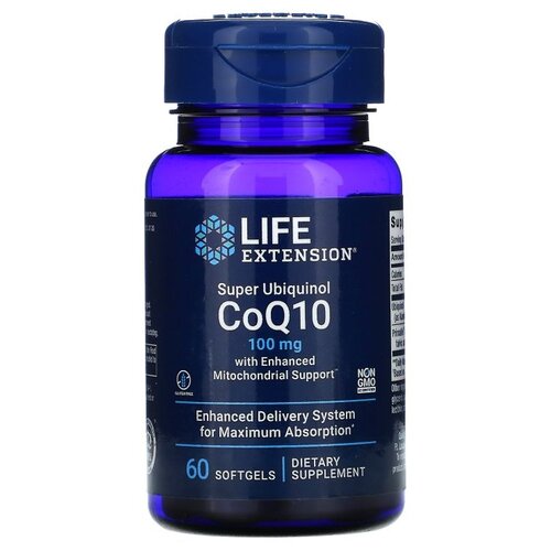 ������ ������ ������� Life Extension Super Ubiquinol CoQ10 with Enhanced Mitochondrial Support, 80 �, 100 ��, 60 ��. ����