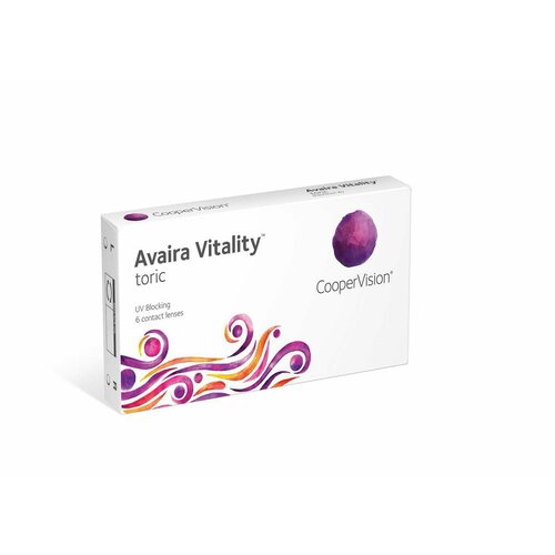 ������ ������ ���������� ����� CooperVision Avaira Vitality toric., R 8,5, D -9,5,�CYL:�-0,75,�A�:�40, ����������, 1 ��. ����
