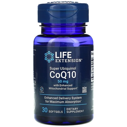 ������ ������ ������� Life Extension Super Ubiquinol CoQ10 with Enhanced Mitochondrial Support, 40 �, 50 ��, 30 ��. ����