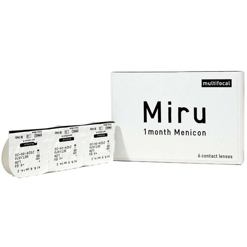    Menicon Miru 1month Multifocal, 6 ., R 8,6, D -2, ADD:    -     , -,   