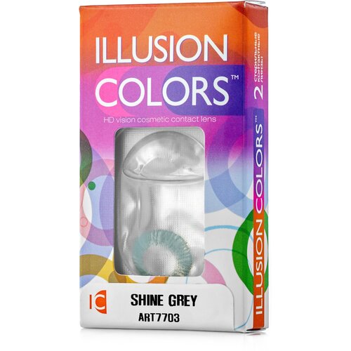    ILLUSION Colors Shine, 2 ., R 8,6, D -0,5, grey   -     , -,   