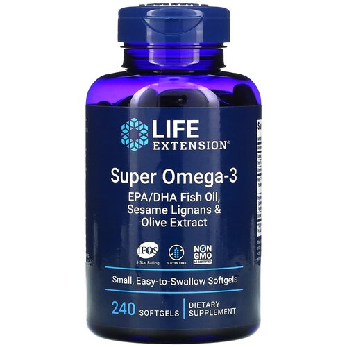   Life Extension Super Omega-3 EPA/DHA with Sesame Lignans & Olive Extract, 280 , 250 , 240 .   -     , -,   