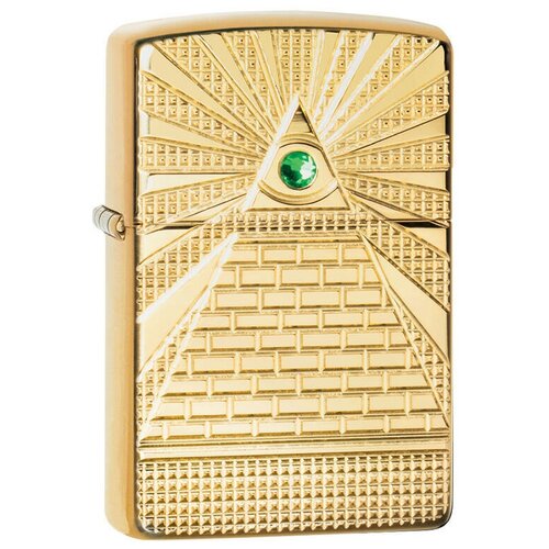     ZIPPO Armor 49060 Eye of Providence Design   High Polish Brass -     -     , -,   