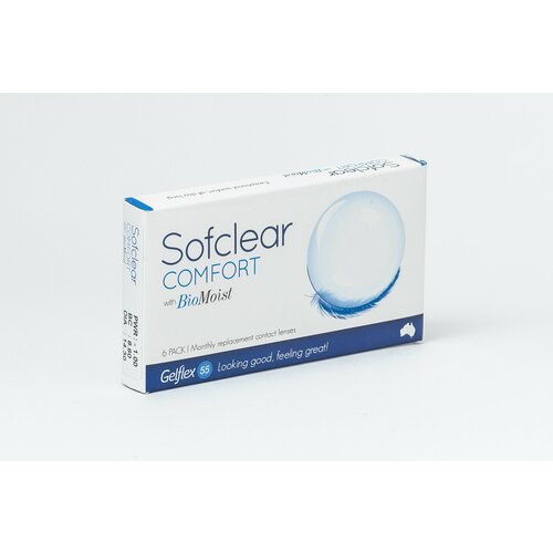    Gelflex Sofclear Comfort with BioMoist, 6 ., R 8,6, D -7,5,    -     , -,   