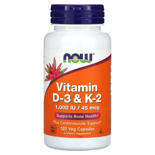  Now Foods Vitamin D-3 & K-2 120    -     , -,   