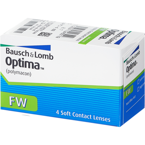 ������ ������ ���������� ����� Bausch & Lomb Optima FW, 4 ��., R 8,7, D -0,75 ����