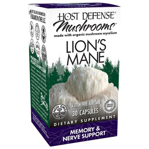   Host defense Lion's mane, 60 , 60 , 30 .   -     , -,   