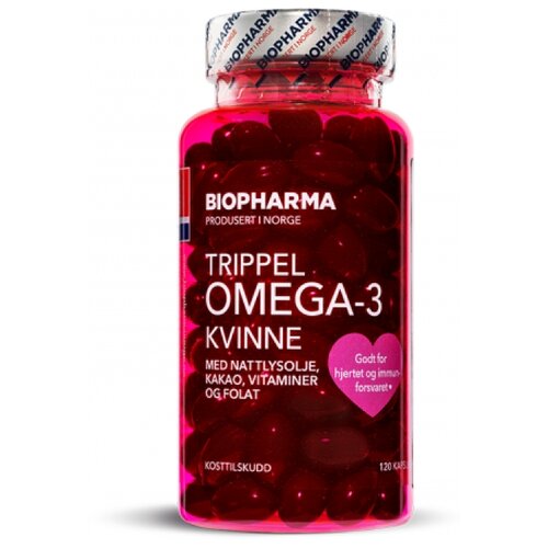  Biopharma Trippel Omega-3 Kvinne ., 155 , 120 .,    -     , -,   