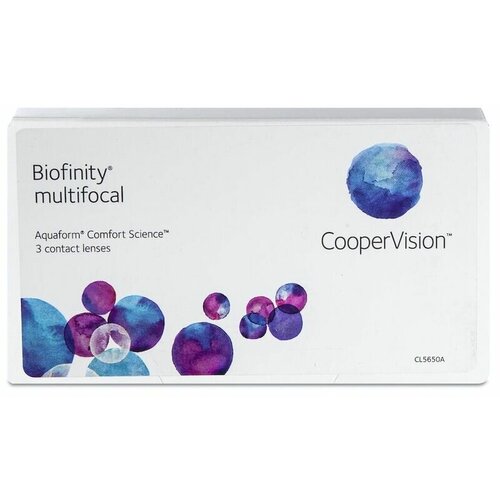 ������ ������ ���������� ����� CooperVision Biofinity Multifocal, 3 ��., R 8,6, D +6, ADD: +2.50 D, ����������, 1 ��. ����
