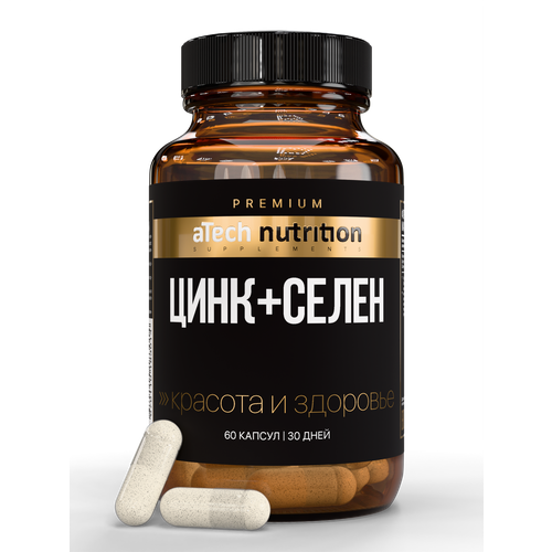 ������ ������ ���� + ����� � ��������� � aTech Nutrition PREMIUM ZINK+SELENIUM 60 ������ ����
