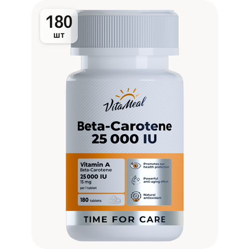 ������ ������ ���� �������, ������� � 25000 ME ��� ������ � ������� ����, Beta-Carotene 180 �������� ����