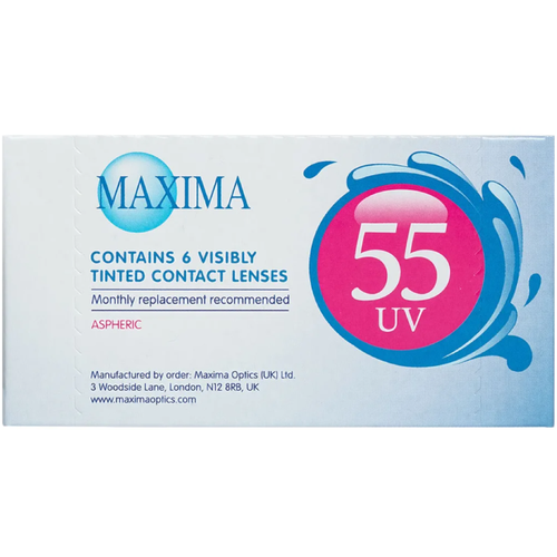 ������ ������ ���������� ����� Maxima 55 UV, 6 ��., R 8,9, D -4,25, ����������, 1 ��. ����