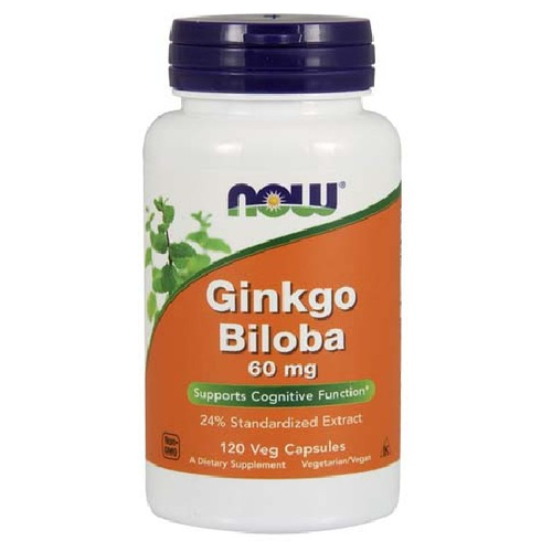  NOW Ginkgo Biloba 60 mg, 120 .   -     , -,   