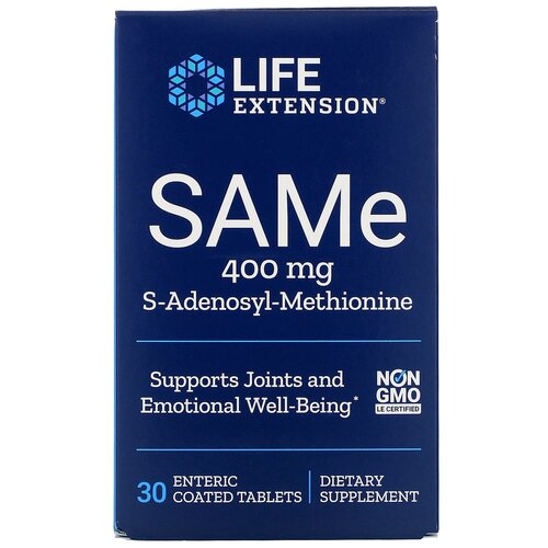 ������ ������ �������� Life Extension SAMe, 100 �, 400 ��, 30 ��. ����