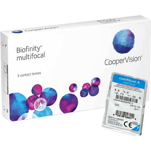 ������ ������ ���������� ����� CooperVision Biofinity Multifocal, 3 ��., R 8,6, D -2,75, ADD: +1.50 D, ����������, 1 ��. ����