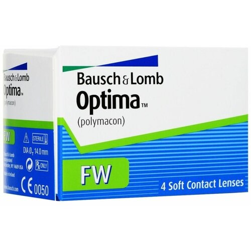 ������ ������ ���������� ����� Bausch & Lomb Optima FW, 4 ��., R 8,7, D -9 ����