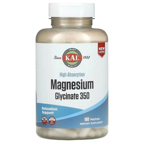 ������ ������ ������� KAL Magnesium Glycinate, Vegcaps , 260 �, 350 ��, 160 ��. ����