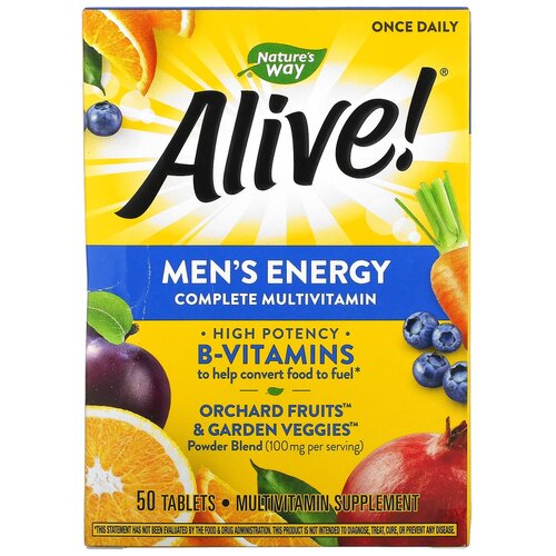   Nature's Way Alive! Men's Energy Complete Multivitamin, 140 , 140 , 50 .   -     , -,   