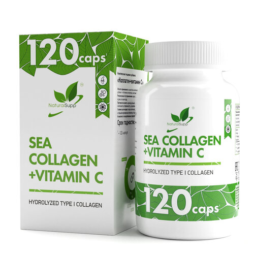   NaturalSupp Sea collagen + Vitamin C, 120 .   -     , -,   