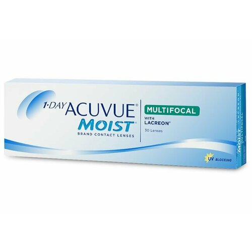 ������ ������ ����������� ���������� ����� ACUVUE 1-DAY MOIST MULTIFOCAL, 30 ��., R 8,4, D +5, ADD: �������, 1 ��. ����