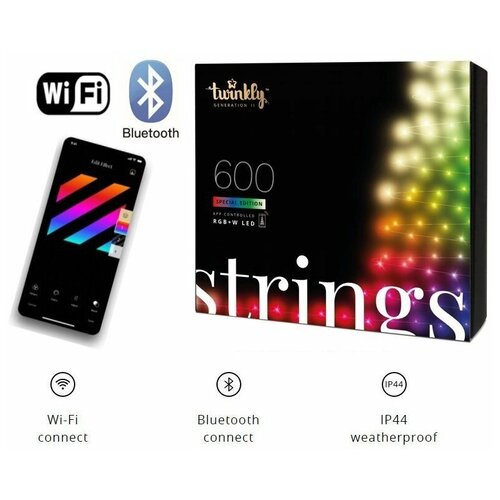  Smart LED  Twinkly Strings 600  RGB+W BT+WiFi (TWS600SP-BEU)   -     , -,   