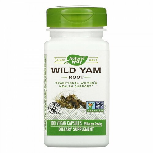  Nature s Way, Wild Yam Root, 425 mg, 100 Vegan Capsules   -     , -,   