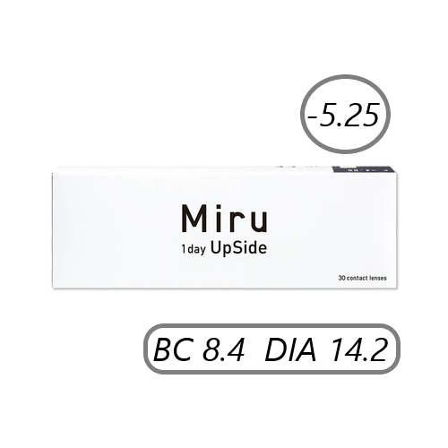 ������ ������ ����������� ���������� ����� Menicon Miru 1day Upside, 30 ��., R 8,4, D -5,25, 1 ��. ����