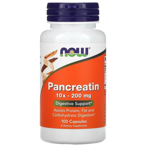 ������ ������ ������� NOW Pancreatin 10X, 80 �, 80 ��, 200 ��, 100 ��. ����