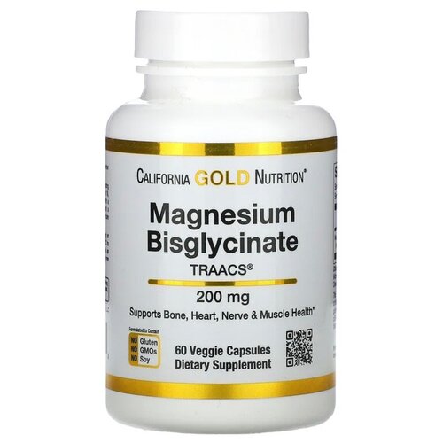  California Gold Nutrition Magnesium Bisglycinate ( ) 60    -     , -,   