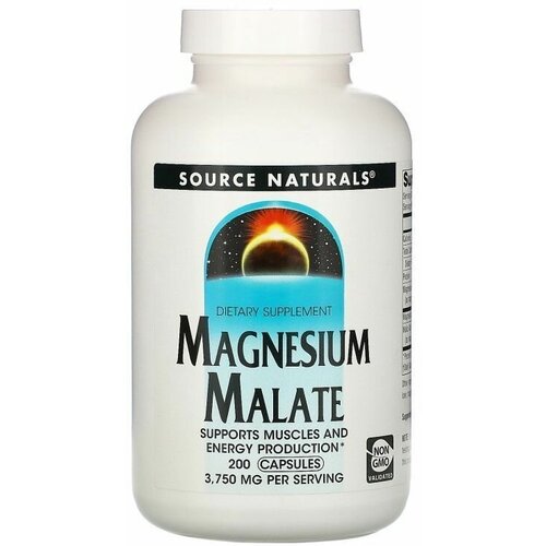 ������ ������ Source Naturals Magnesium Malate 200 ���� (Source Naturals) ����