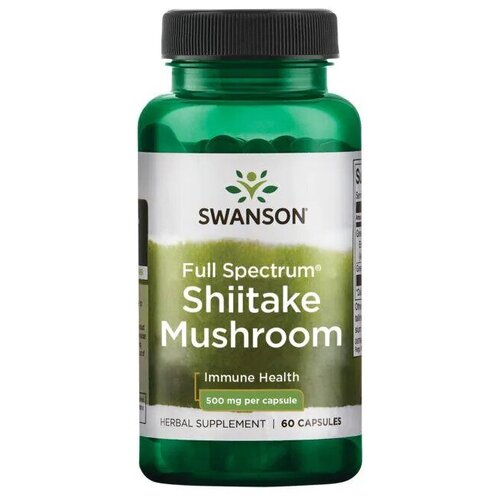 ������ ������ Swanson Shiitake Mushroom 500 mg Full Spectrum (���� ������� 500 ��) 60 ������ (Swanson) ����