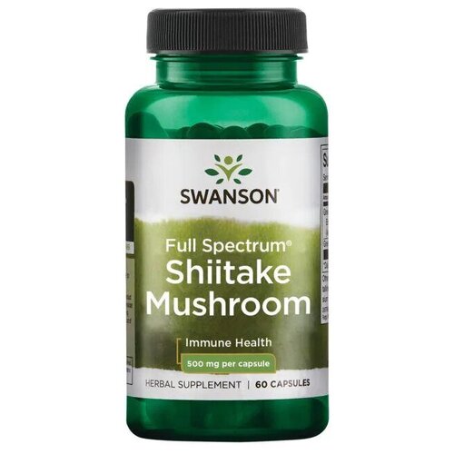  Swanson Shiitake Mushroom 500 mg Full Spectrum (  500 ) 60  (Swanson)   -     , -,   