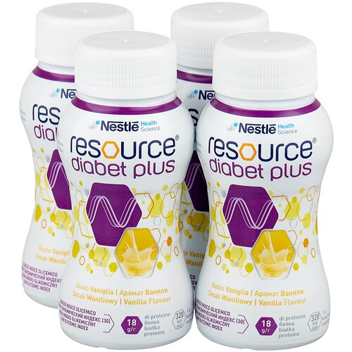 ������ ������ Resource (Nestle) Diabet Plus, ������� � ������������, 200 ��, 950 �, ������, 4 ��. ����