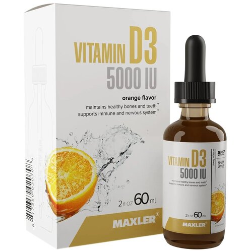 ������ ������ MAXLER Vitamin D3 ��., 5000 ��, 60 ��, �������� ����