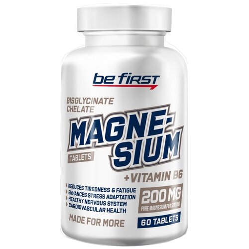   Be First Magnesium + Vitamin B6, 120 , 60 , 60 .   -     , -,   