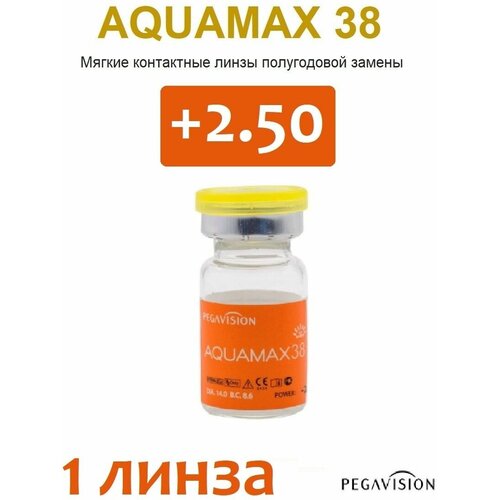 ������ ������ ���������� ����� Pegavision Aquamax 38, 1 ��., R 8,6, D +2,5, 1 ��. ����