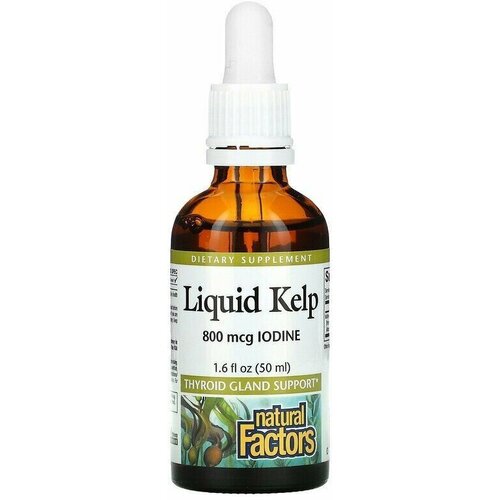 ������ ������ Natural Factors, Liquid Kelp, ������ ���������, ���, 800 ���, 50 �� ����