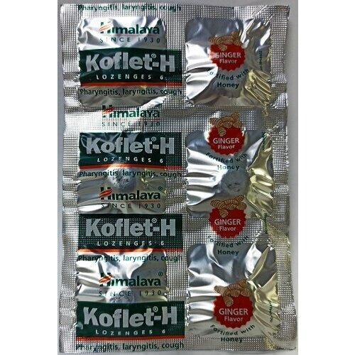     (  ) Koflet-H Lozenges Ginger Himalaya 6 .   -     , -,   