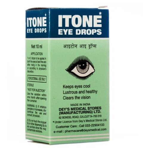   Dey's Medical Stores (Mfg.) Limited Itone eye drops, 20 , 10 , 10    -     , -,   