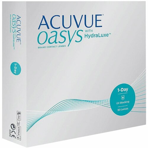 ������ ������ ����������� ���������� ����� ACUVUE OASYS 1-Day with HydraLuxe., 90 ��., R 8,5, D +7, 1 ��. ����