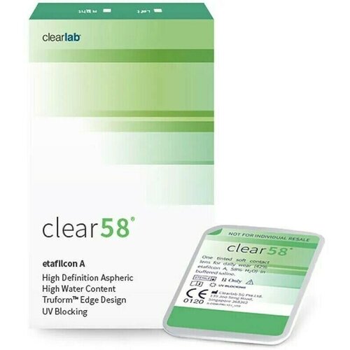 ������ ������ ���������� ����� Clearlab Clear 58, 14 ��, 6 ��., R 8,3, D -10, ����������, 1 ��. ����