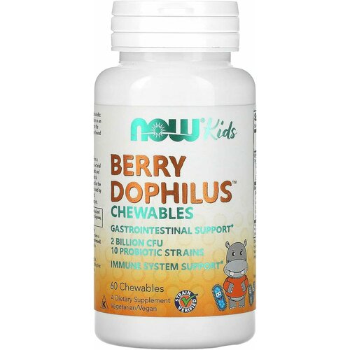  NOW Berry Dophilus Kids 60 chewables /     60     -     , -,   