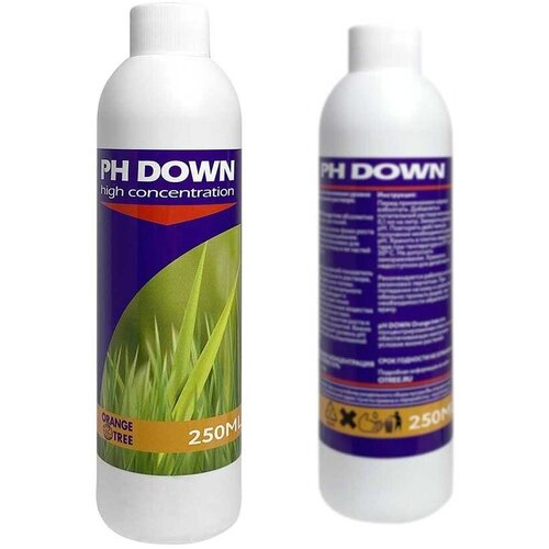 ������ ������ ��������� Orange Tree pH DOWN 0.25��, �������� ��� ��������� � ������������ ������ pH � ����������� ���������. ����