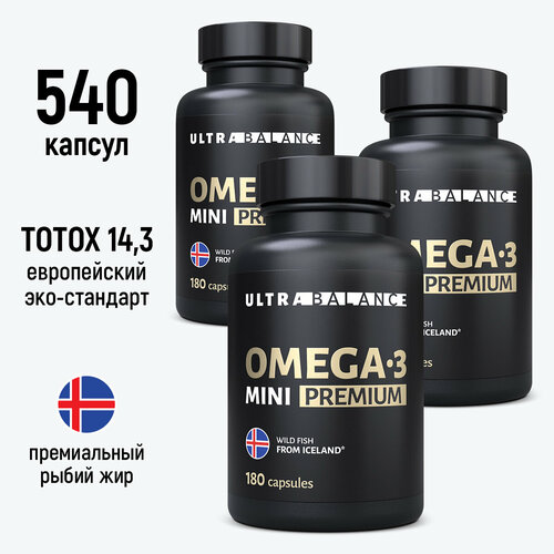 ������ ������ ����� 3 ����, ����� ���, �������� Omega 3 , UltraBalance , 540 ������ ����