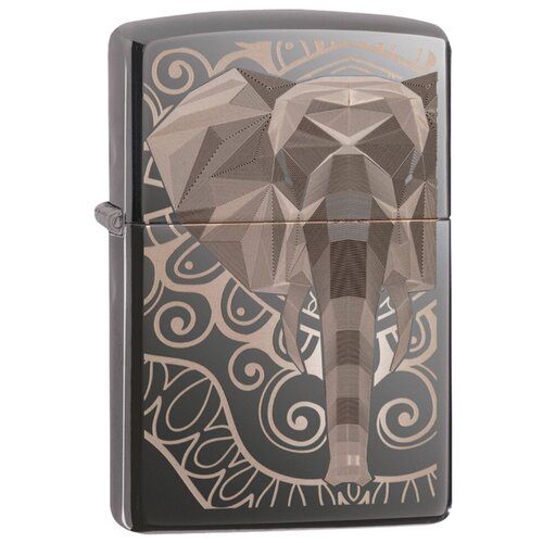   ZIPPO Elephant Fancy Fill Design Black Ice 49074   -     , -,   