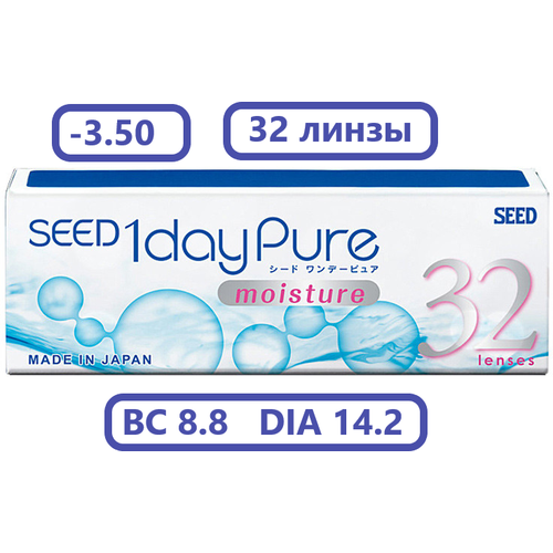������ ������ ����������� ���������� ����� SEED 1dayPure moisture, 32 ��., R 8,8, D -3,5, 1 ��. ����