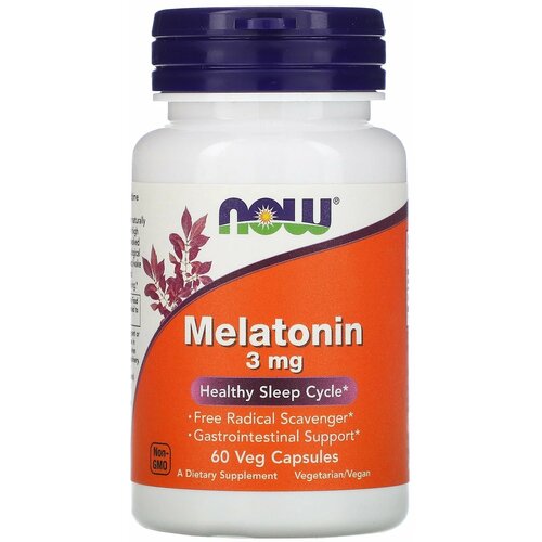   NOW Melatonin, 60 , 0.3 , 3 , 60 .   -     , -,   