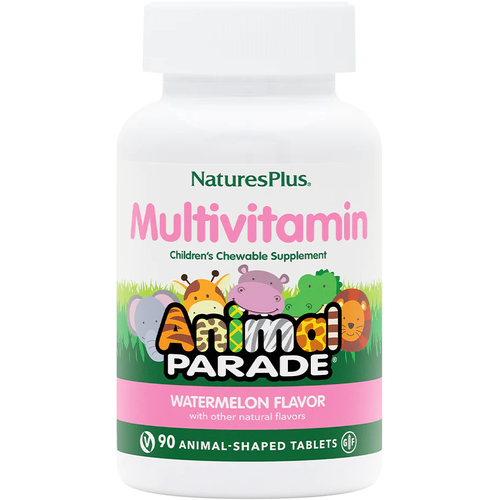  NaturesPlus Source of Life Animal Parade Children's Chewable Multi-Vitamin & Mineral Supplement  90       -     , -,   