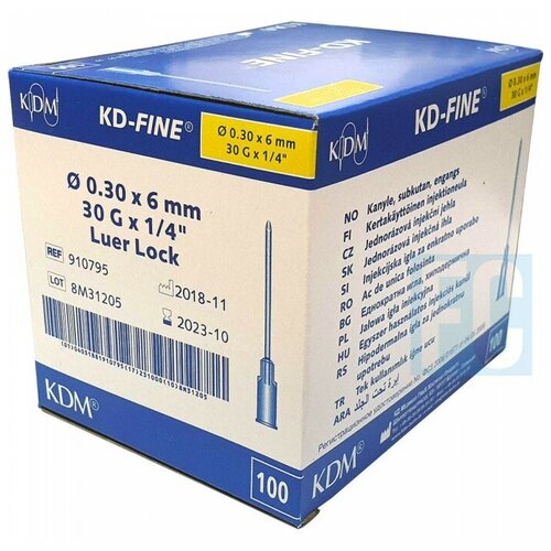 ������ ������ ���� ������������ KDM KD-Fine, 6 �� x 0.3 ��, ������: 30G, 100 ��. ����